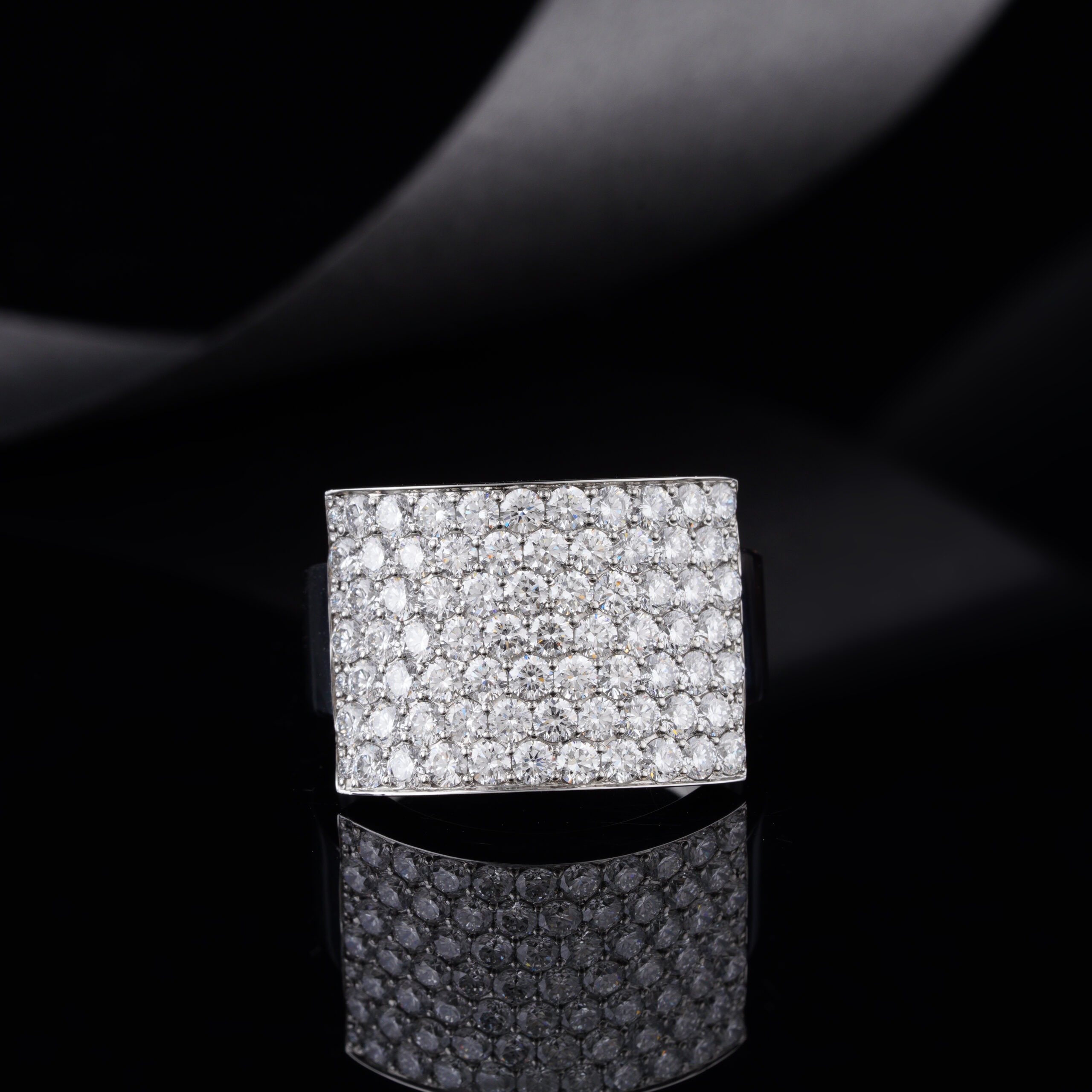 Mens Classic Surgical Stainless steel ring with Lab-Grown Diamond