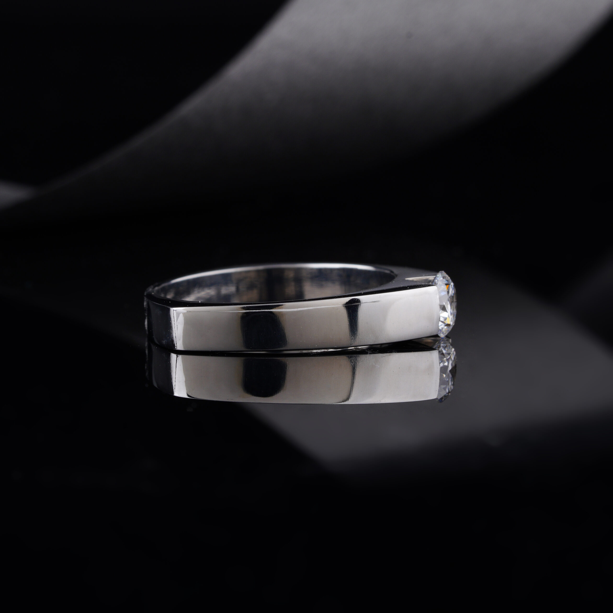 Oro Surgical Stainless steel Antonio Ring 0.50ct lab-grown diamond - Image 3