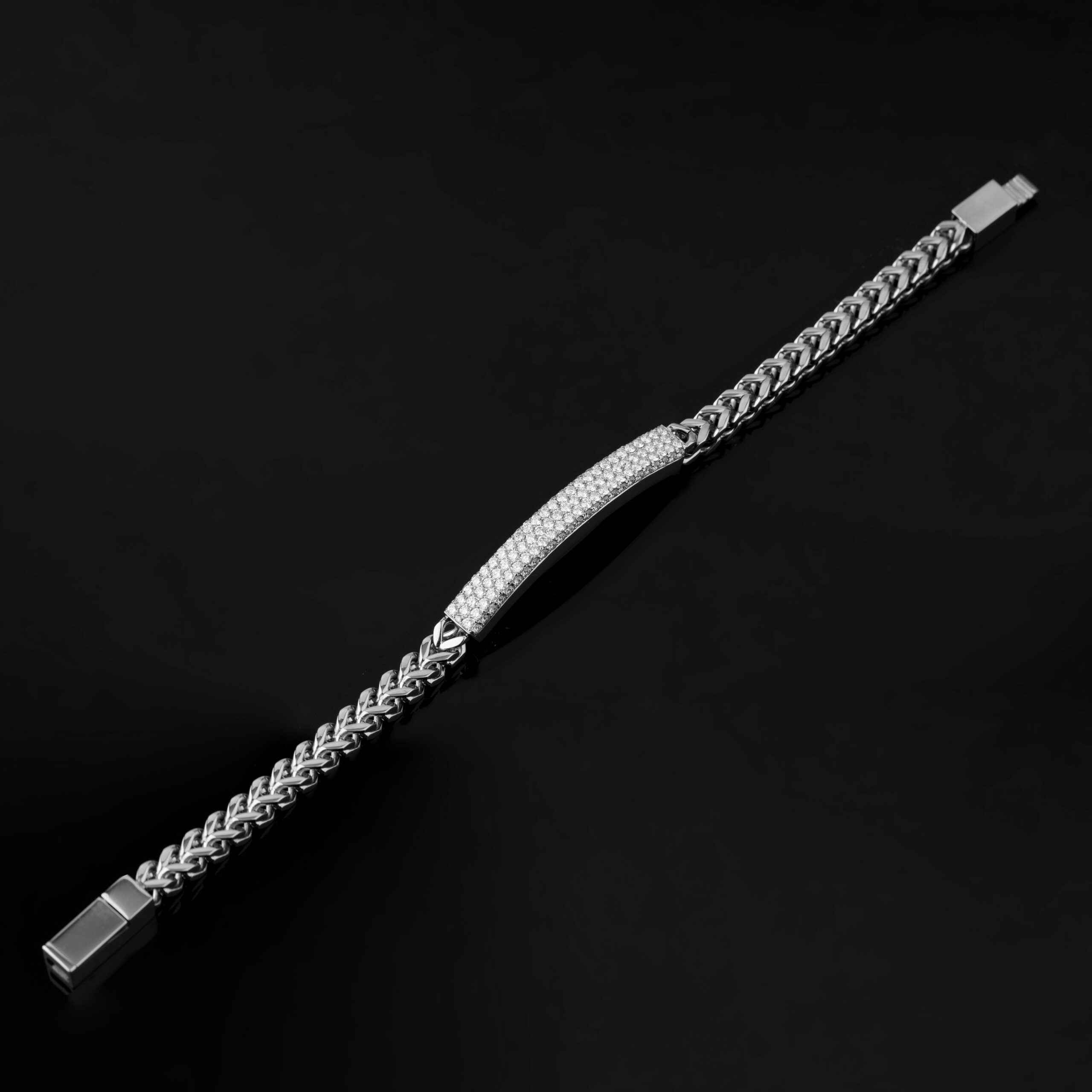 Men’s White Lab-Grown Diamond Bracelet - Image 2