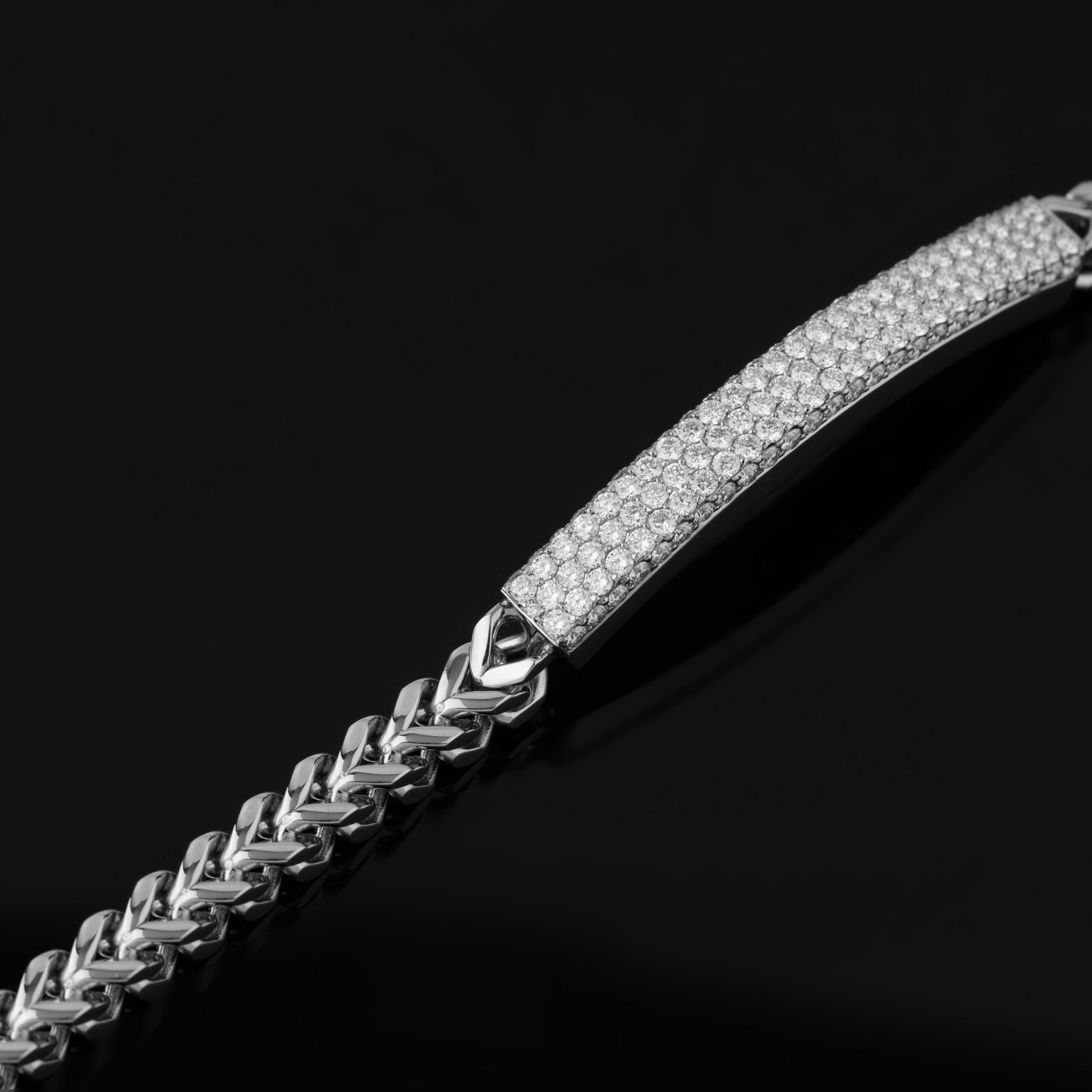 Men’s White Lab-Grown Diamond Bracelet - Image 4