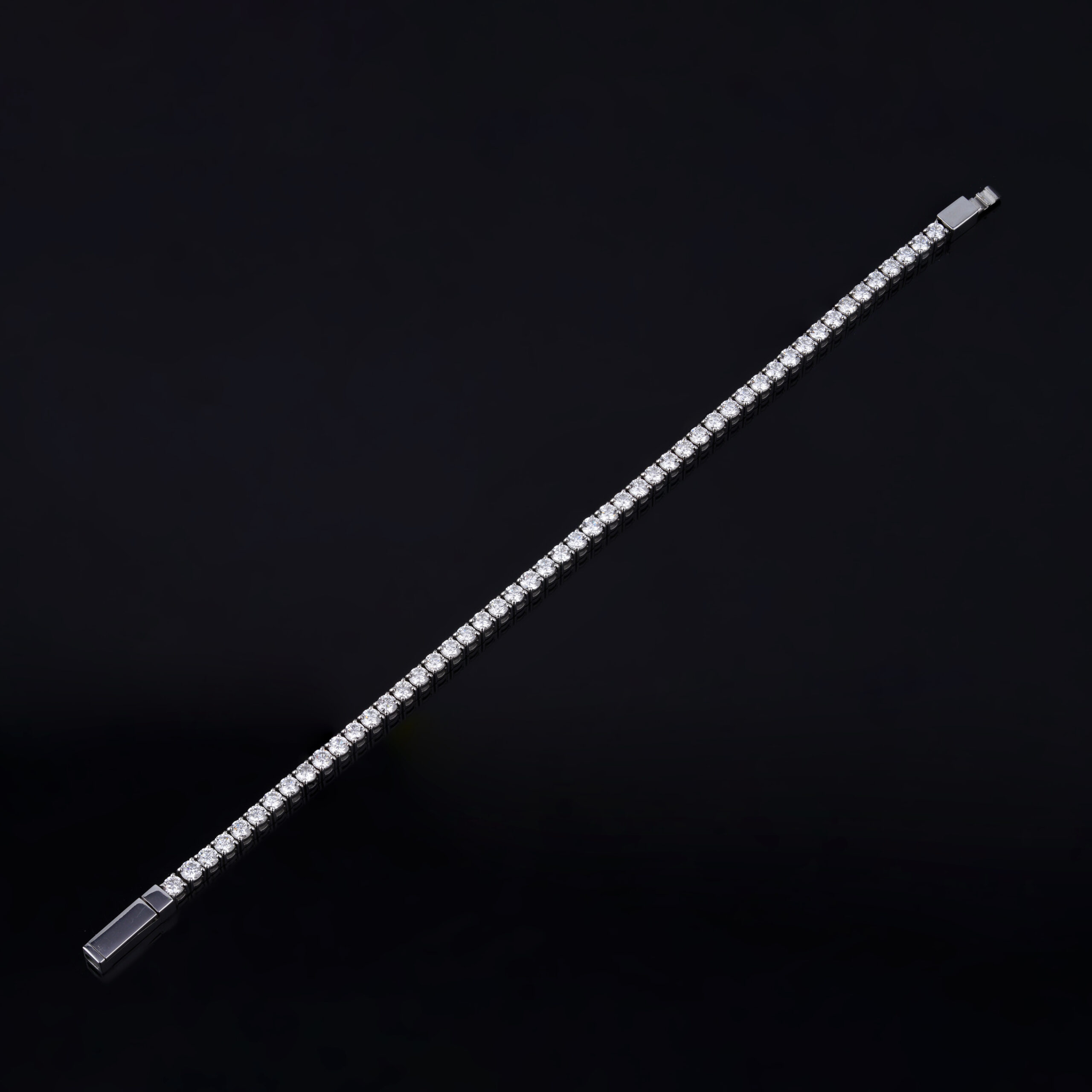 Surgical Stainless steel Tennis Bracelet 0.10 Cents With Lab-Grown Diamond - Image 3