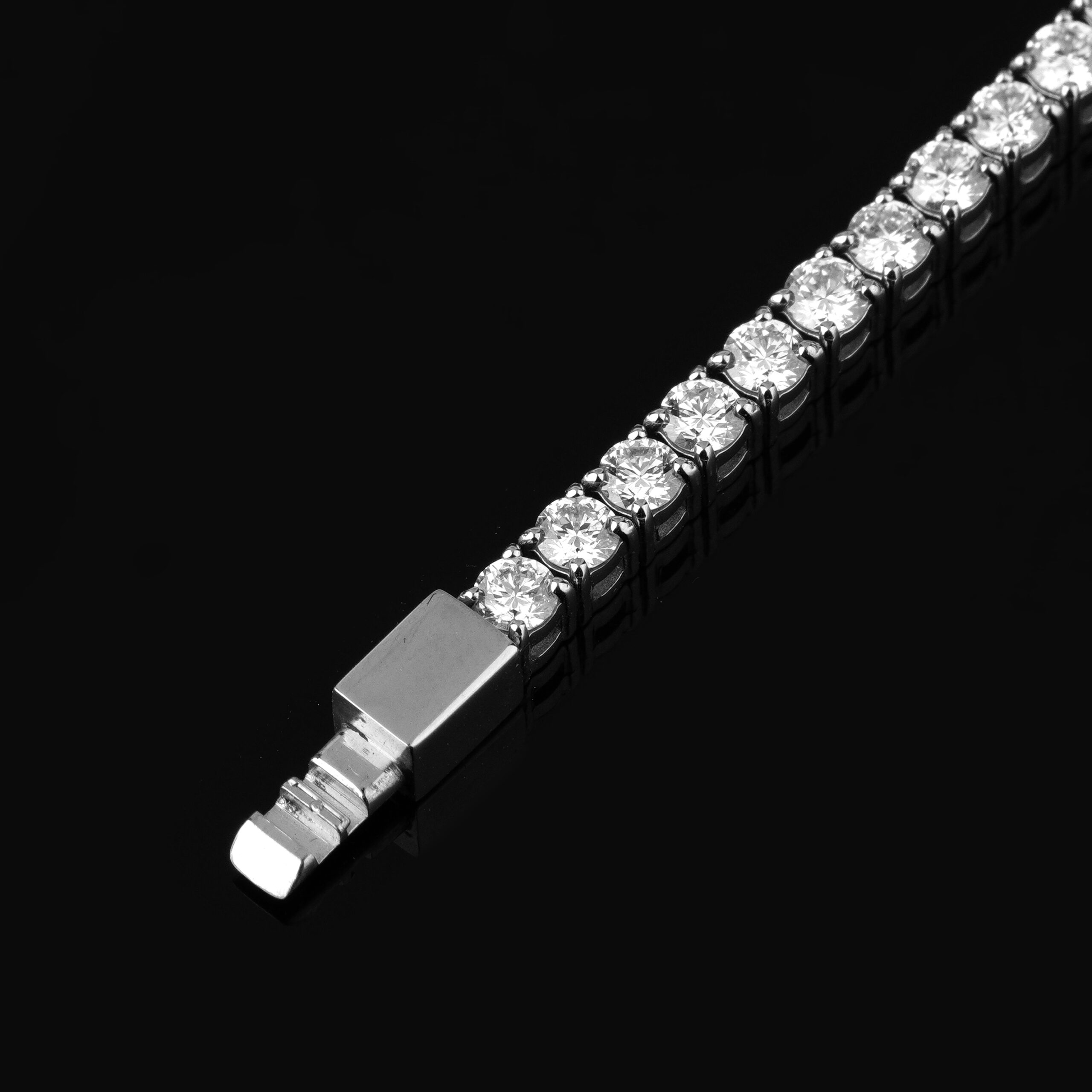 Surgical Stainless steel Tennis Bracelet 0.10 Cents With Lab-Grown Diamond - Image 4