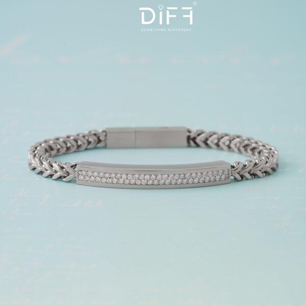 Diff Luxury Bee Lab-Grown Diamond Surgical Stainless steel Elegance Bracelet for Men