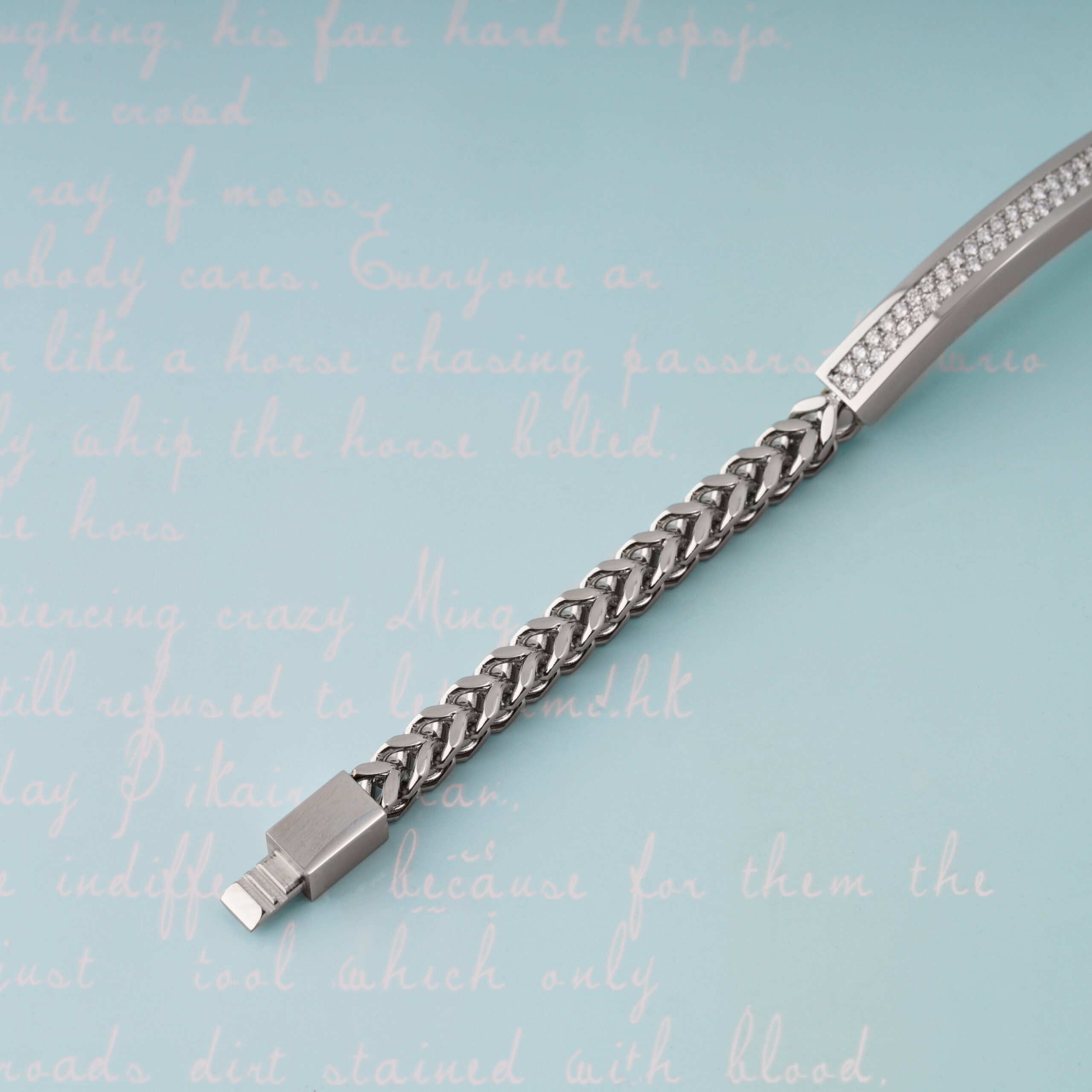 Bee Lab-Grown Diamond Surgical Stainless steel Bracelet For Men - Image 4