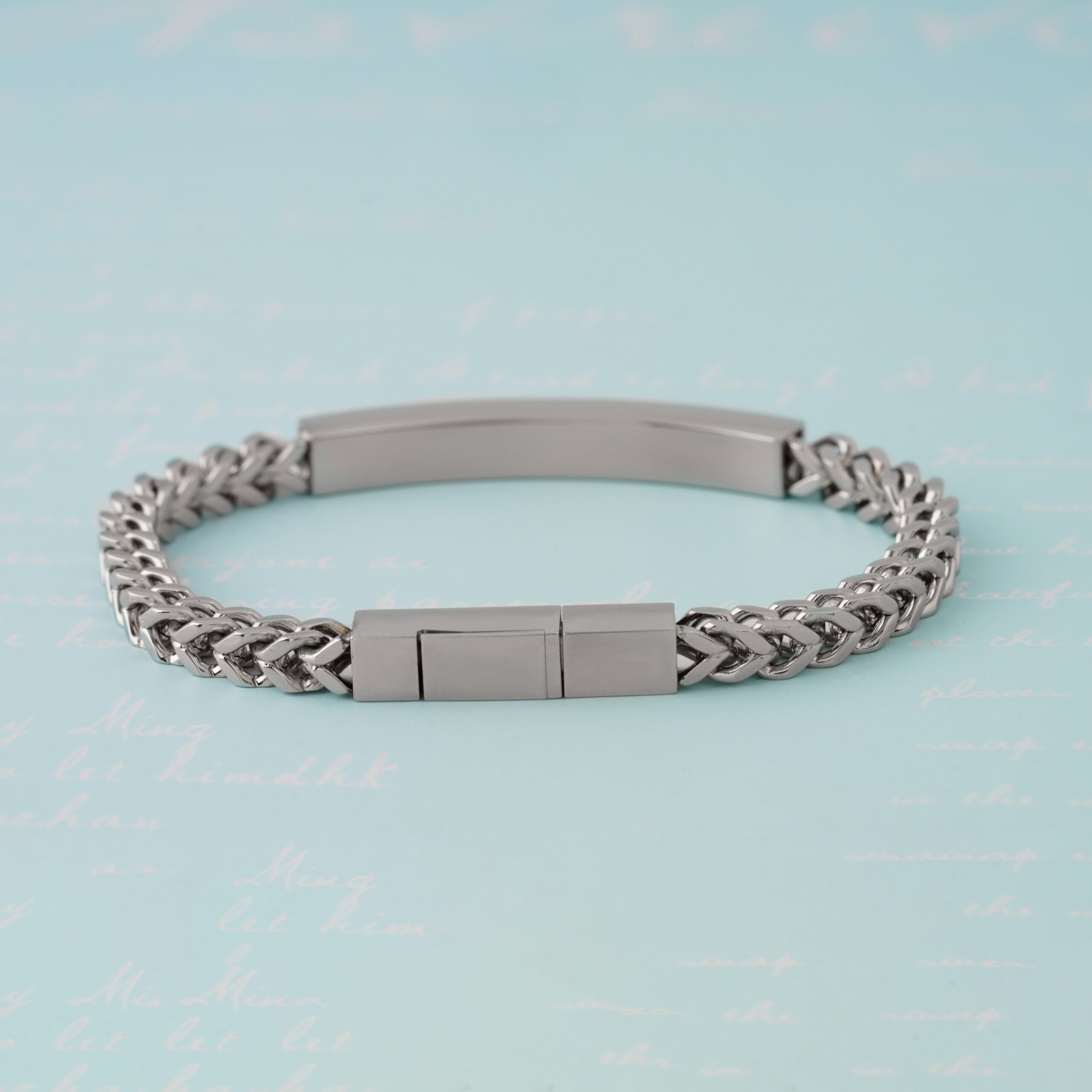 Bee Lab-Grown Diamond Surgical Stainless steel Bracelet For Men - Image 5